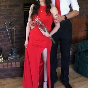 Red prom dress